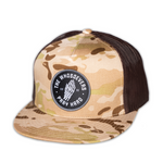 Pray Hard Trucker Hat | Multicam Brown